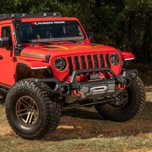 Jeep Wrangler Bumper - Front - Rugged Ridge - Venator with Overrider & Winch Tray - `18-`20